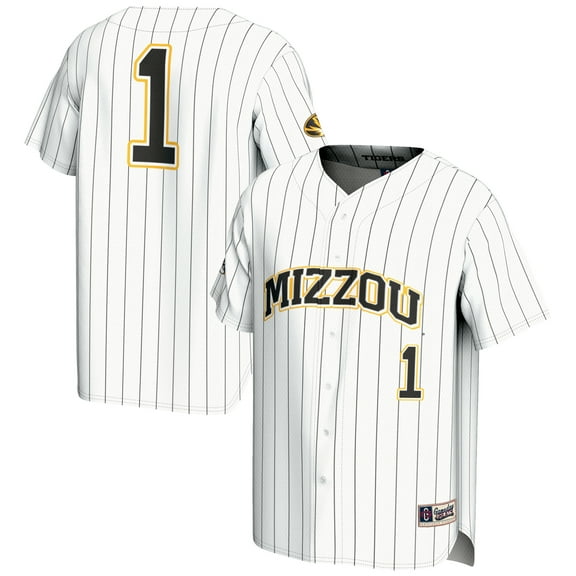 Men's GameDay Greats #1 White Missouri Tigers Lightweight Baseball Jersey