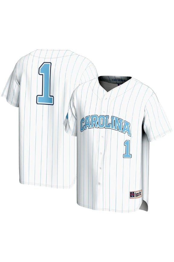 Men's GameDay Greats #1 White North Carolina Tar Heels Lightweight Baseball Fashion Jersey