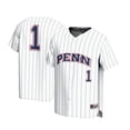 thumbnail image 1 of Men's GameDay Greats #1 White Pennsylvania Quakers Lightweight Baseball Jersey, 1 of 4