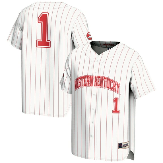 Men's GameDay Greats #1 White Western Kentucky Hilltoppers Lightweight Baseball Jersey