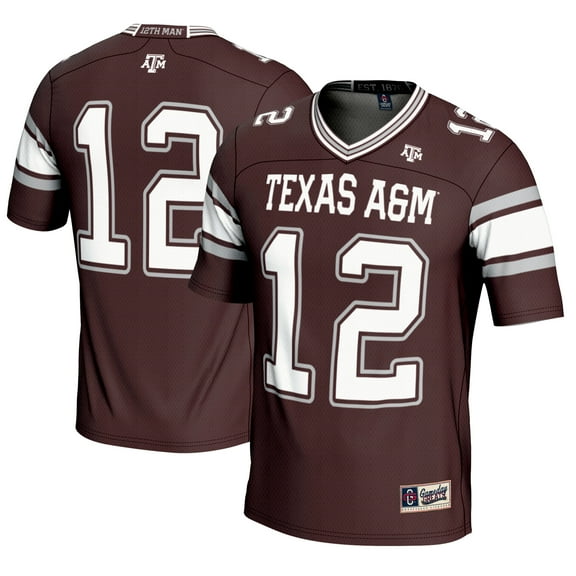 Men's GameDay Greats #12 Maroon Texas A&M Aggies Football Lightweight Fashion Jersey