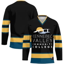 Men's GameDay Greats Black Kennebec Valley Community College Hockey Jersey