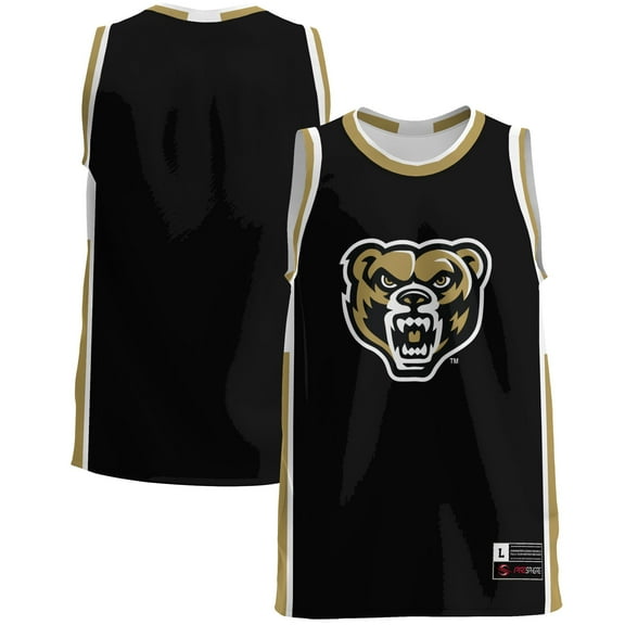 Men's GameDay Greats  Black Oakland Golden Grizzlies  Lightweight Basketball Jersey