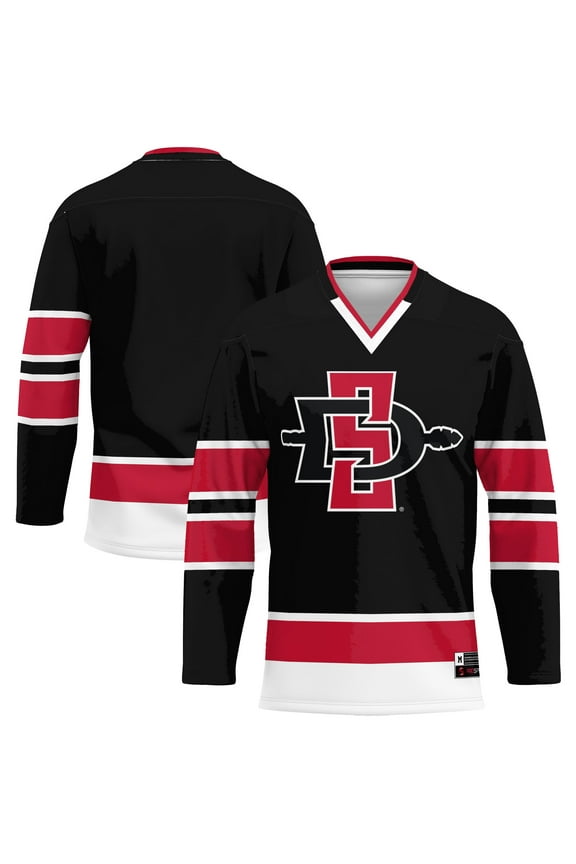 Men's GameDay Greats Black San Diego State Aztecs Hockey Jersey