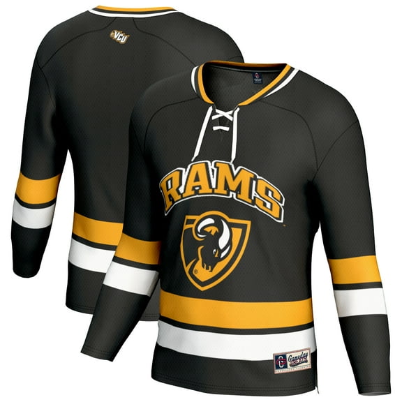 Men's GameDay Greats Black VCU Rams Spirit Hockey Jersey