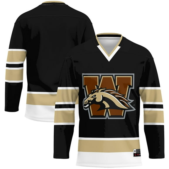 Men's GameDay Greats Black Western Michigan Broncos Hockey Jersey