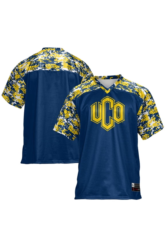 Men's GameDay Greats Blue Central Oklahoma Bronchos Football Jersey