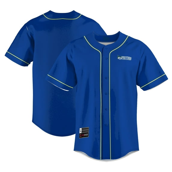 Men's GameDay Greats Blue Georgia College Bobcats Lightweight Baseball Jersey