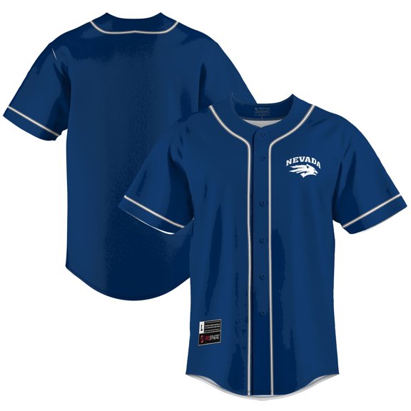 Men's GameDay Greats Blue Nevada Wolf Pack Lightweight Baseball Jersey