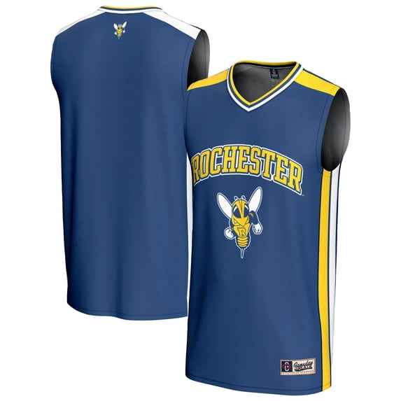 Men's GameDay Greats Blue Rochester Yellow Jackets Basketball Jersey