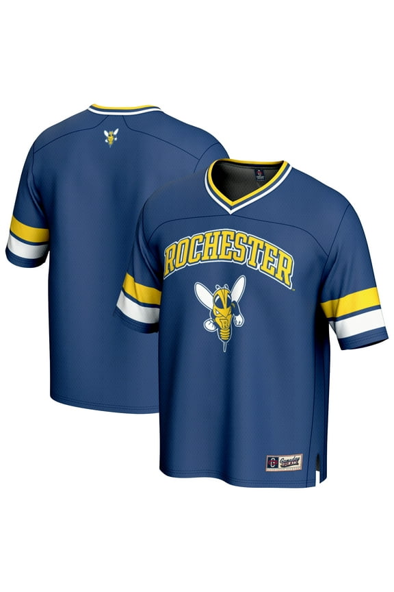 Men's GameDay Greats Blue Rochester Yellow Jackets Football Jersey