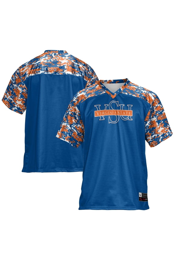 Men's GameDay Greats Blue Virginia State Trojans Football Jersey