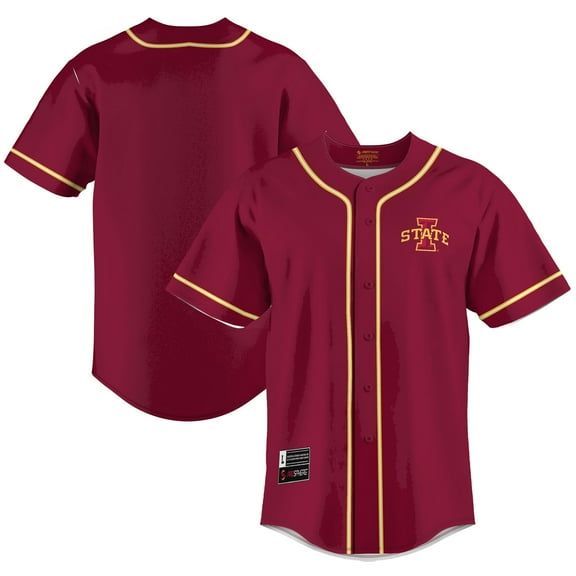 Men's GameDay Greats  Cardinal Iowa State Cyclones  Lightweight Baseball Jersey