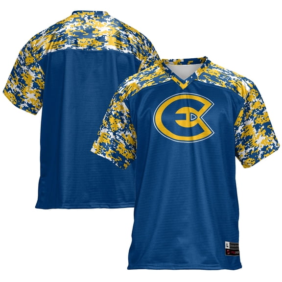 Men's GameDay Greats Navy Wisconsin Eau Claire Blugolds Football Jersey