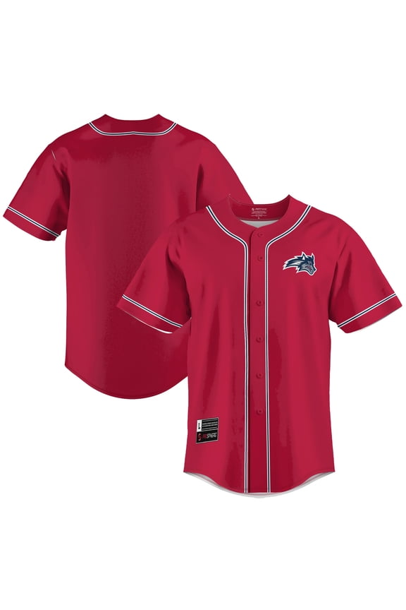 Men's GameDay Greats Red Stony Brook Seawolves Lightweight Baseball Jersey