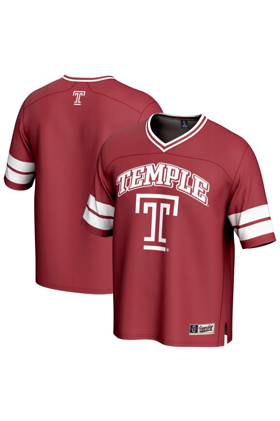 Men's GameDay Greats Red Temple Owls Football Jersey