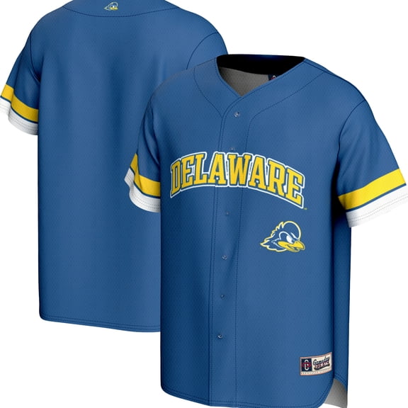 Men's GameDay Greats Royal Delaware Fightin' Blue Hens Spirit Baseball Jersey