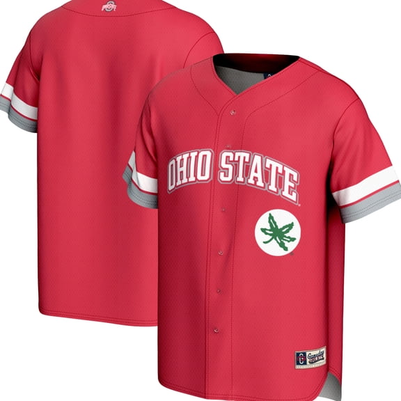 Youth  GameDay Greats Scarlet Ohio State Buckeyes Spirit Baseball Jersey