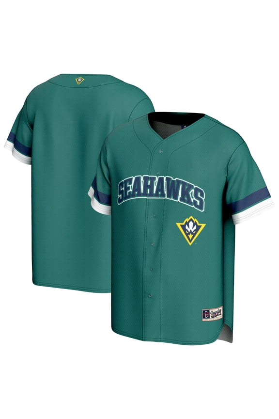 Men's GameDay Greats Teal UNC Wilmington Seahawks Baseball Jersey
