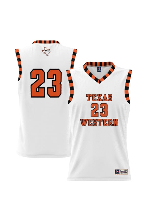 Youth GameDay Greats White UTEP Miners Throwback Basketball Jersey