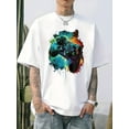 thumbnail image 1 of Men's Gaming Controller Graphic T-Shirt - 100% Cotton Loose Fit Casual Short Sleeve Round Neck Tee with Vibrant Print, Machine Washable for Everyday & Outdoor Wear, Gamer T Shirt, Gaming Fan Apparel, 1 of 12
