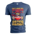 thumbnail image 1 of Men's Gaming Funny T-shirt Ramen and video games Tee humorous gift teeshirt (Large Navy Blue), 1 of 6