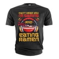 thumbnail image 1 of Men's Gaming Funny T-shirt Ramen and video games Tee humorous gift teeshirt, 1 of 6