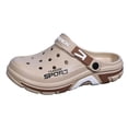 thumbnail image 1 of Men's Garden Clogs Comfortable EVA Slip on Shoes Quick Drying Lightweight Sandals for Beach Casual Indoor Outdoor Khaki Size 8, 1 of 4