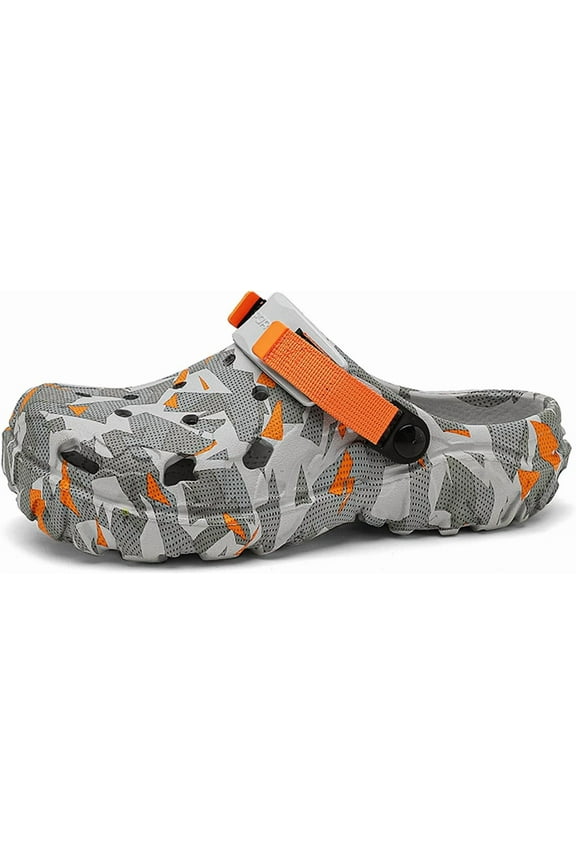 Men's Clogs Athletic Sports Outdoor Sandals Water Beach Shoes Slippers Sandals Lightweight Comfortable with Adjustable Back Strap - River Edge