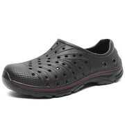 Mens Garden Shoes Slip on Breathable EVA Shower Water Shoes Lightweight Garden Clogs for Outdoors Quick-Drying Clog Summer Pool Sandals Anti-Slip Beach Shoes Mens Garden Shoes Size 11 Black 46