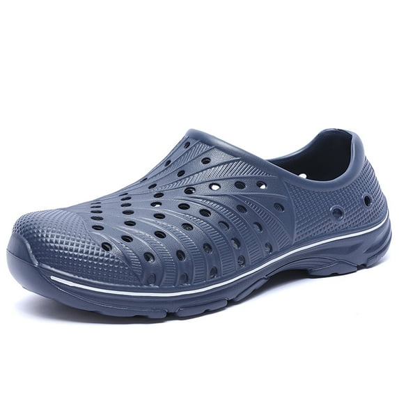 Men's Garden Shoes Slip on Breathable EVA Shower Water Shoes Lightweight Garden Clogs for Outdoors Quick-Drying Clog Summer Pool Sandals Anti-Slip Beach Shoes Men's Garden Shoes Size 11.5 Blue 47