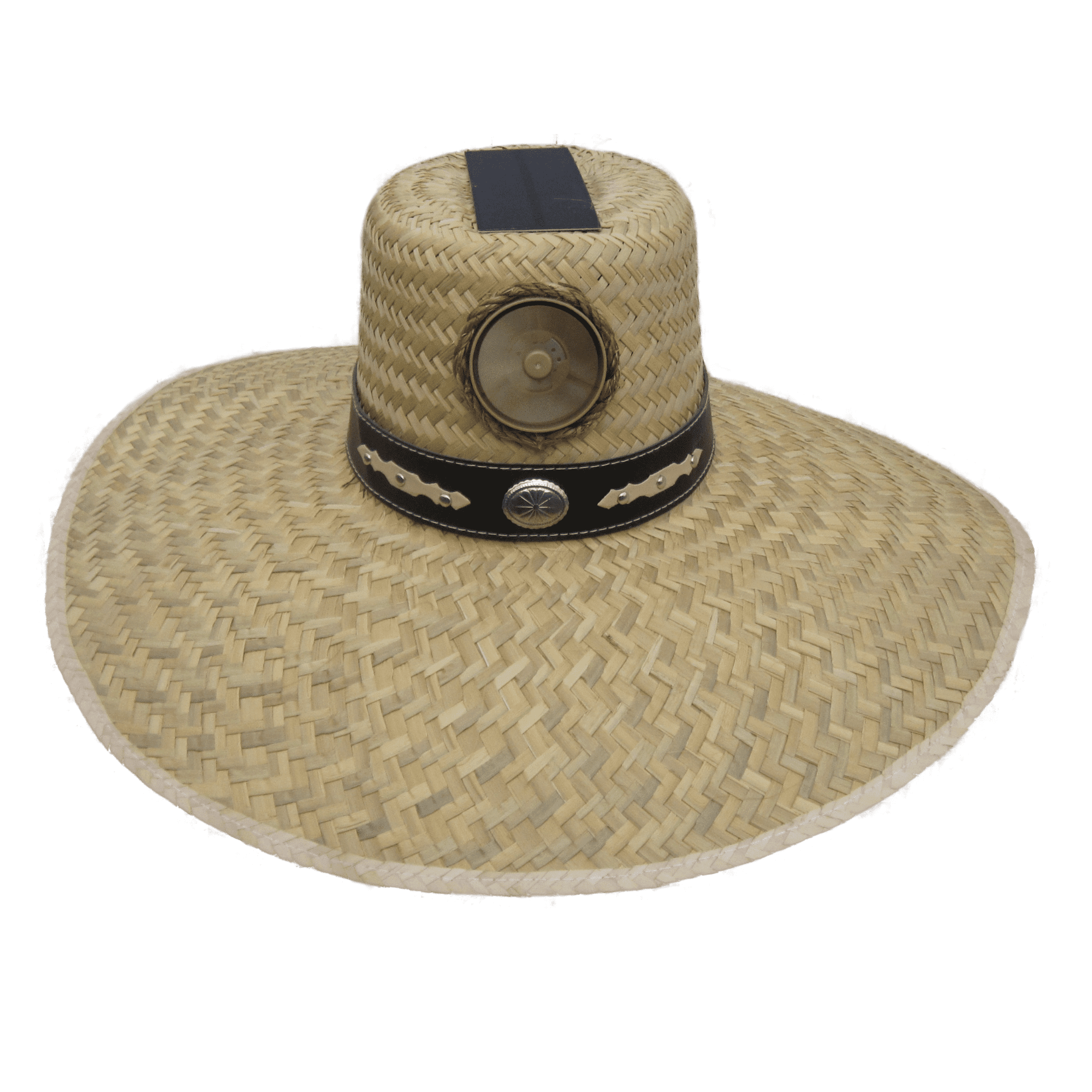 uhr【ウーア】　Portable Sun Hat Men's Gardener with Band Solar Hat - Sun Hat with Fan, One