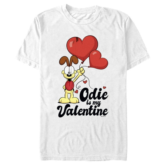 Men's Garfield Odie is My Valentine Graphic T-Shirt