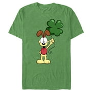 Men's Garfield St. Patrick's Day Odie Shamrock Balloon Graphic T-Shirt