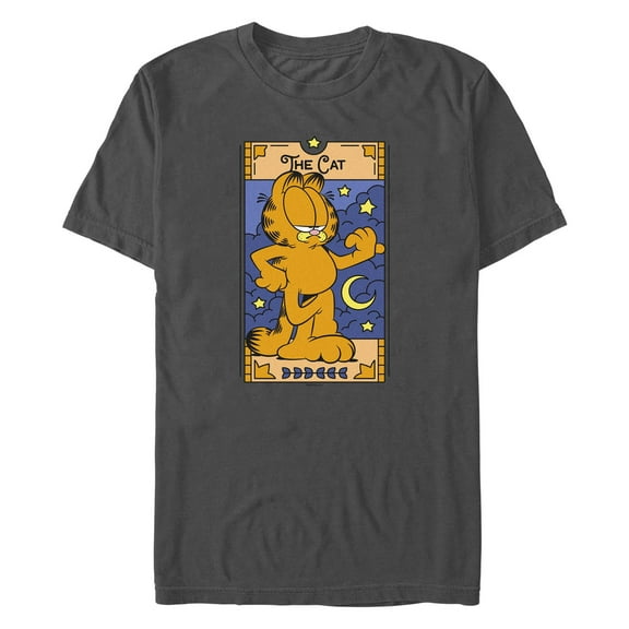 Men's Garfield The Cat Tarot Card  Graphic T-Shirt