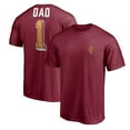 thumbnail image 1 of Men's Garnet Cleveland Cavaliers Number One Dad T-Shirt, 1 of 3