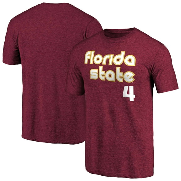 Men's Garnet Florida State Seminoles Retro Basketball Tri-Blend T-Shirt