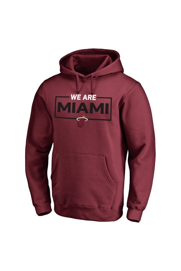 Men's Garnet Miami Heat We Are Iconic Collection Pullover Hoodie