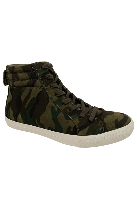 Men's Gaven Camo Print Suede High-Top Sneakers-O-11.5