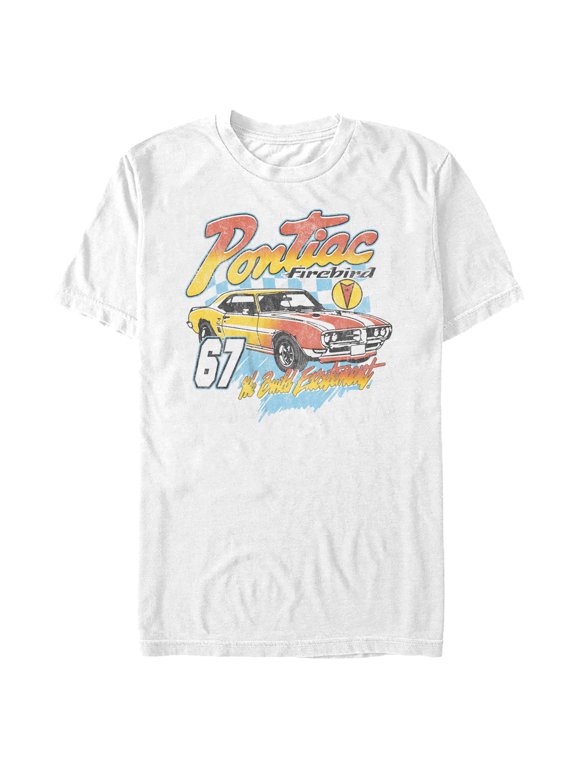 Men's General Motors 1967 Pontiac Firebird We Build Excitement Graphic Tee White Large