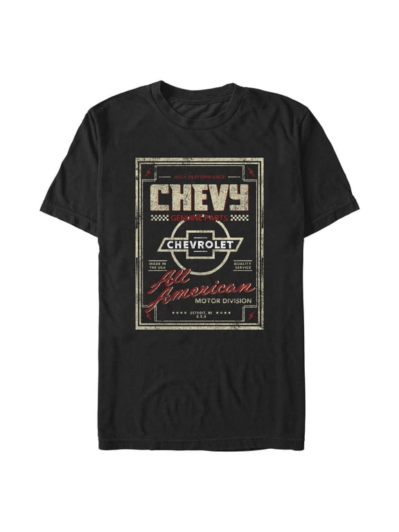 Men's General Motors All American Chevrolet Poster Graphic T-Shirt
