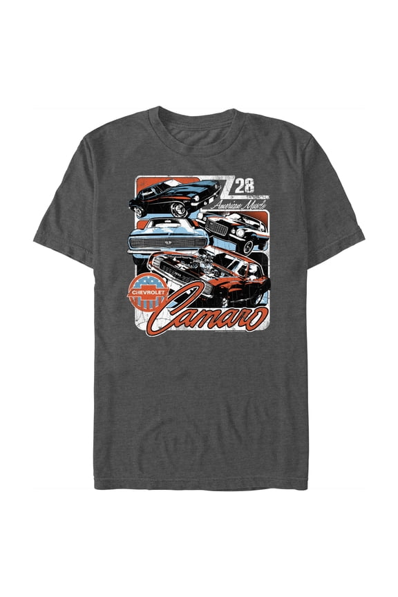 Men's General Motors Camaro Z28 American Muscle Graphic Tee Charcoal Heather Medium