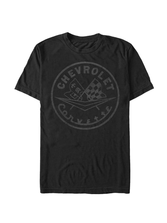 Men's General Motors Chevrolet Corvette Logo Graphic Tee Black 2X Large