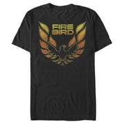 Mens General Motors Classic Pontiac Firebird Logo Graphic Tee Black Medium