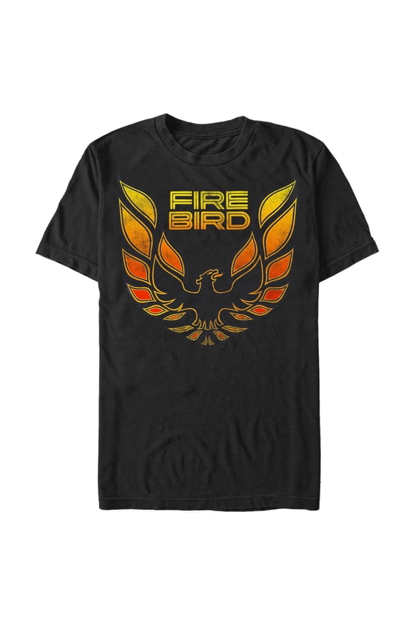 Men's General Motors Classic Pontiac Firebird Logo  Graphic Tee Black Small