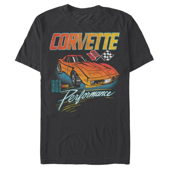 Men's General Motors Corvette High Performance Graphic Tee Black 2X Large