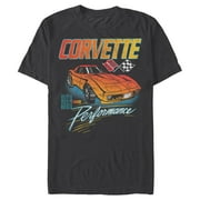 Mens General Motors Corvette High Performance Graphic Tee Black 3X Large