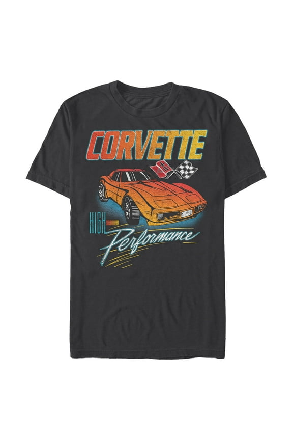 Men's General Motors Corvette High Performance Graphic Tee Black 3X Large