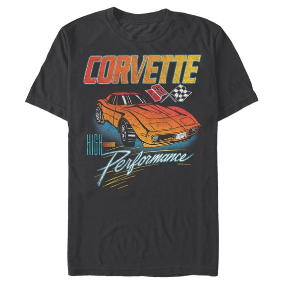 Men's General Motors Corvette High Performance Graphic Tee Black Small