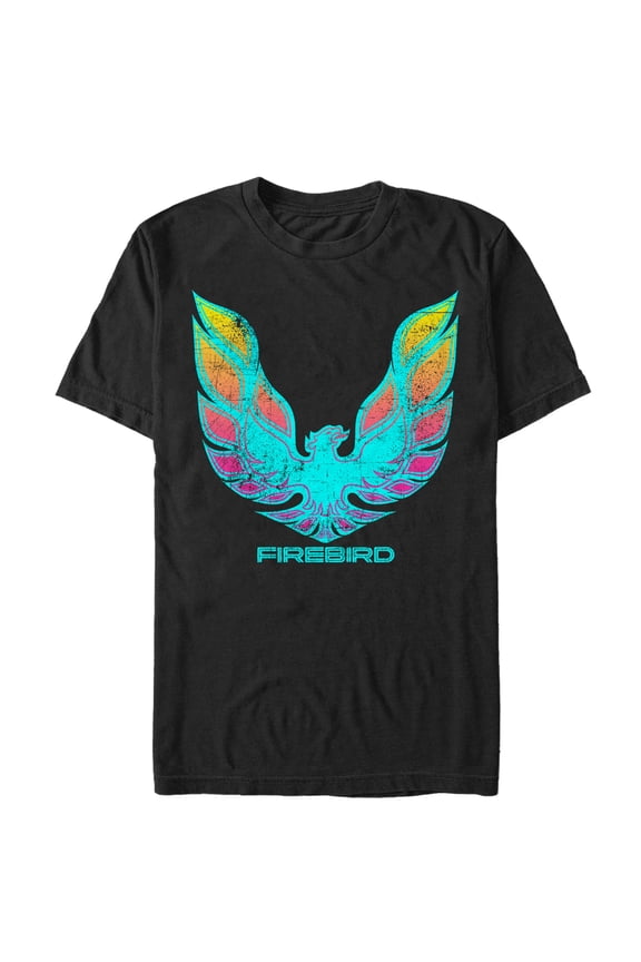 Men's General Motors Pontiac Firebird Logo Graphic Tee Black Large